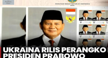 Prangko Gambar Prabowo Resmi Terbit Dari Badan Pos Ukraina