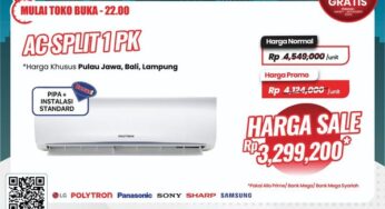 Promo Transmart: AC 1 PK Mulai dari Rp3 Jutaan Saja