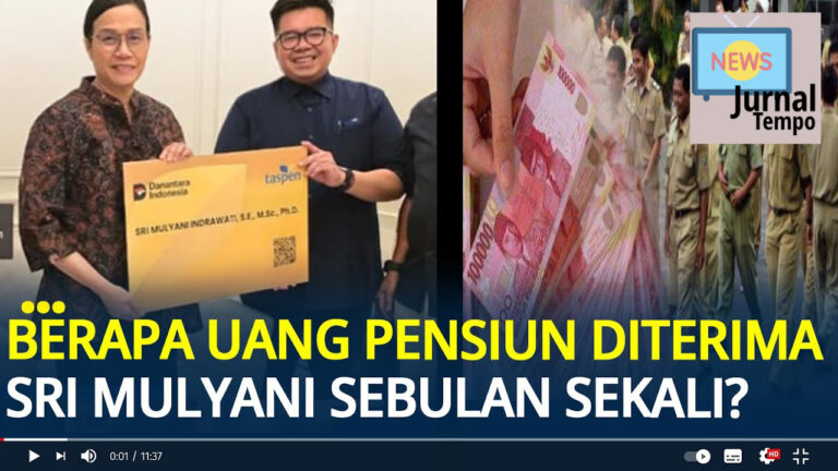 Inilah Jumlah Uang Pensiun yang Diterima Mantan Menteri Termasuk Sri Mulyani