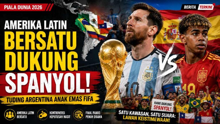 Amerika Latin Berbalik Mendukung Spanyol, Argentina Dituding Jadi Anak Emas FIFA