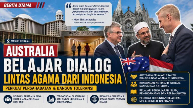 Australia Belajar Dialog Lintas Agama dari Indonesia, Perkuat Persahabatan Antarbangsa