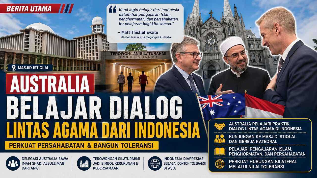 Australia Belajar Dialog Lintas Agama dari Indonesia, Perkuat Persahabatan Antarbangsa