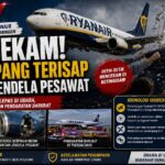 Detik-Detik Mencekam Penerbangan Ryanair, Penumpang Nyaris Terisap Keluar dari Jendela Pesawat