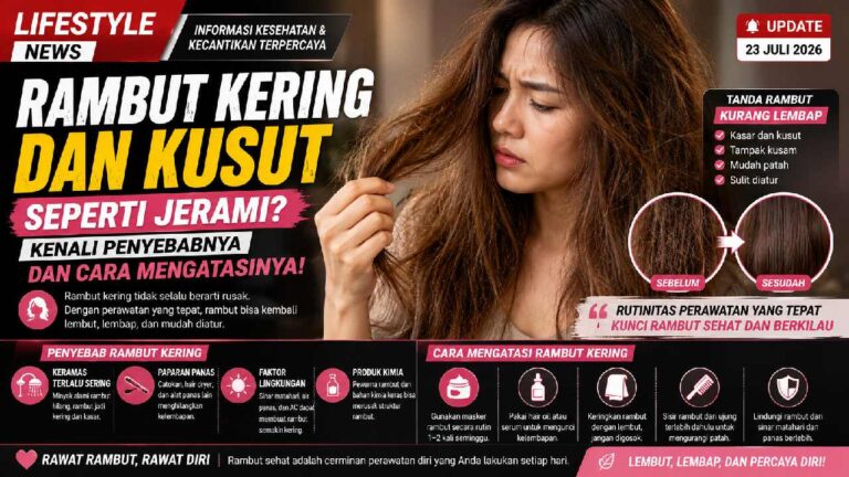 Rambut Kering dan Kusut seperti Jerami, Kenali Penyebab serta Cara Mengatasinya