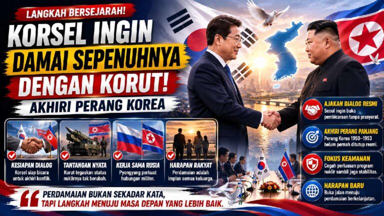 Korea Selatan Buka Jalan Damai dengan Korut, Perang Korea Bisa Berakhir?