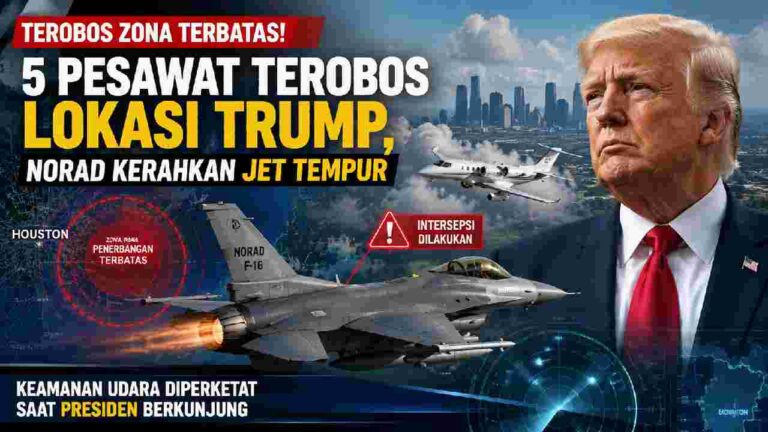 Lima Pesawat Terobos Zona Trump, NORAD Kerahkan Jet Tempur F-16