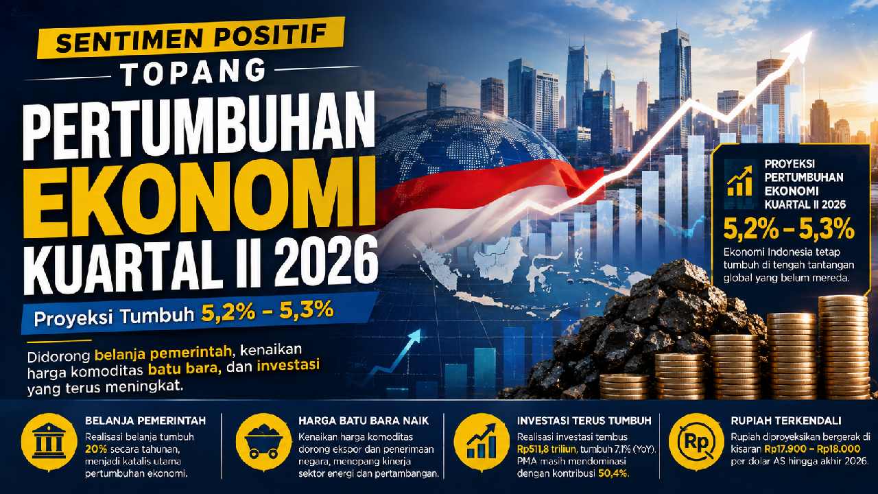 Sentimen Positif Topang Pertumbuhan Ekonomi Indonesia Kuartal II 2026, Optimisme Tetap Terjaga
