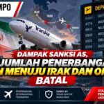 Dampak Sanksi AS, Sejumlah Penerbangan Iran Menuju Irak dan Oman Batal