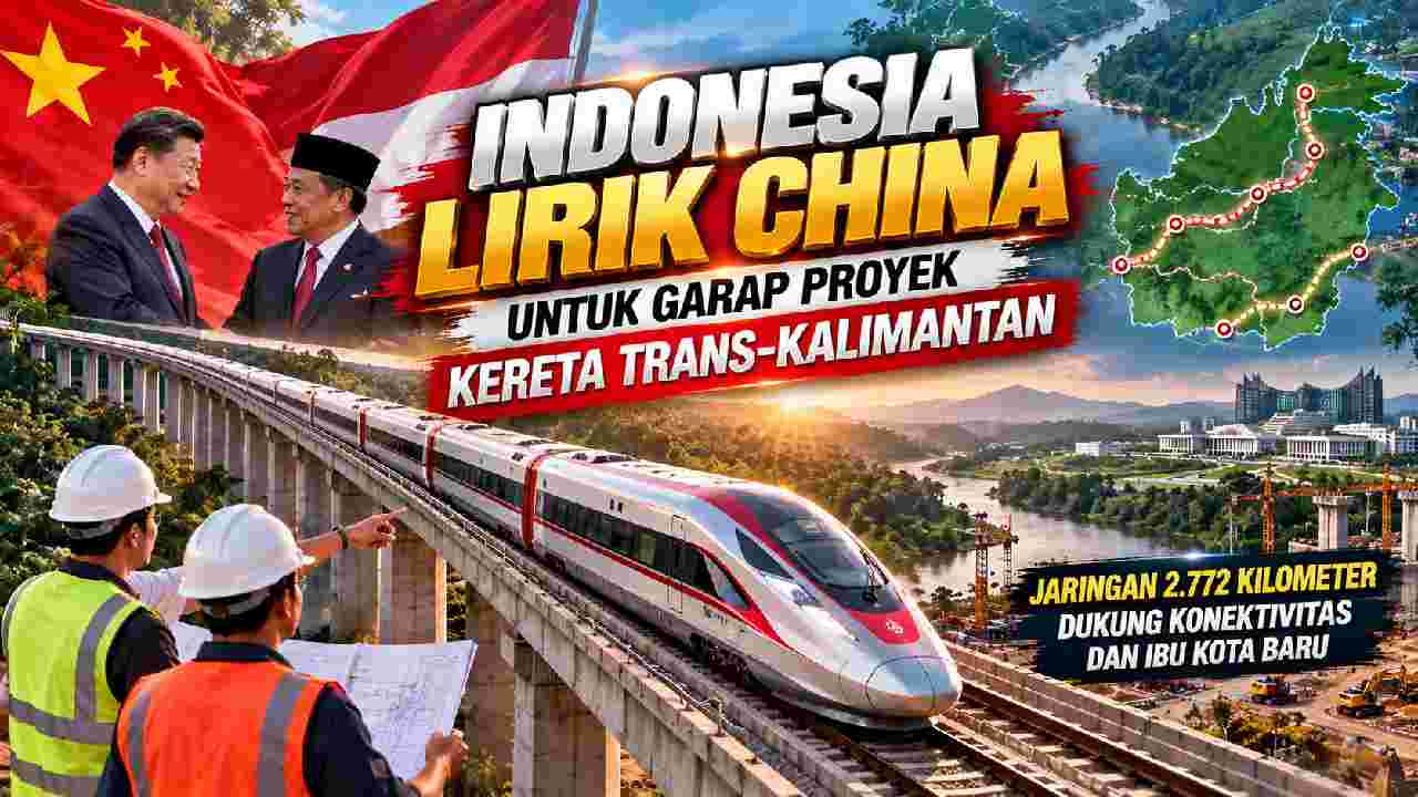 Indonesia Lirik China untuk Proyek Kereta Trans-Kalimantan