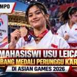 Mahasiswi USU Leica Sumbang Medali Perunggu Karate di Asian Games 2026