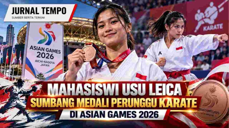 Mahasiswi USU Leica Sumbang Medali Perunggu Karate di Asian Games 2026
