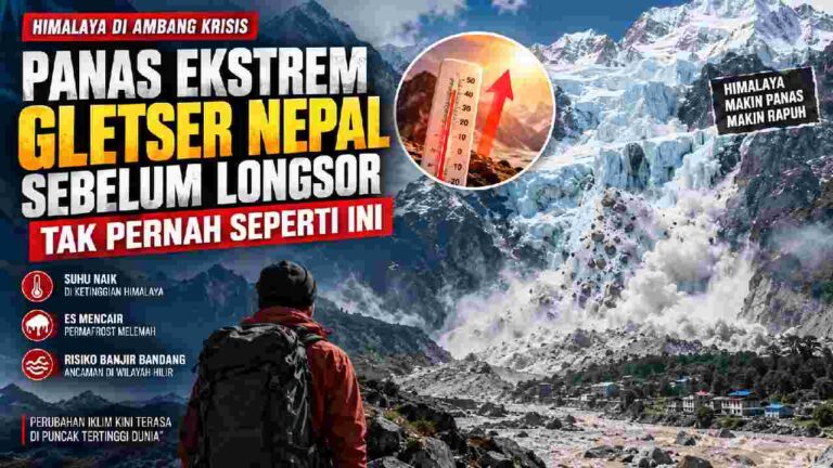 Panas Ekstrem Mengguncang Gletser Nepal, Himalaya Hadapi Titik Kritis