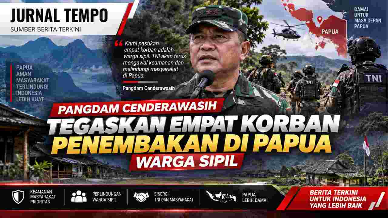 Pangdam Cenderawasih Tegaskan Empat Korban Penembakan di Papua Warga Sipil