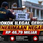 Rokok Ilegal Makin Masif, Potensi Penerimaan Negara Hilang Rp46,79 Miliar