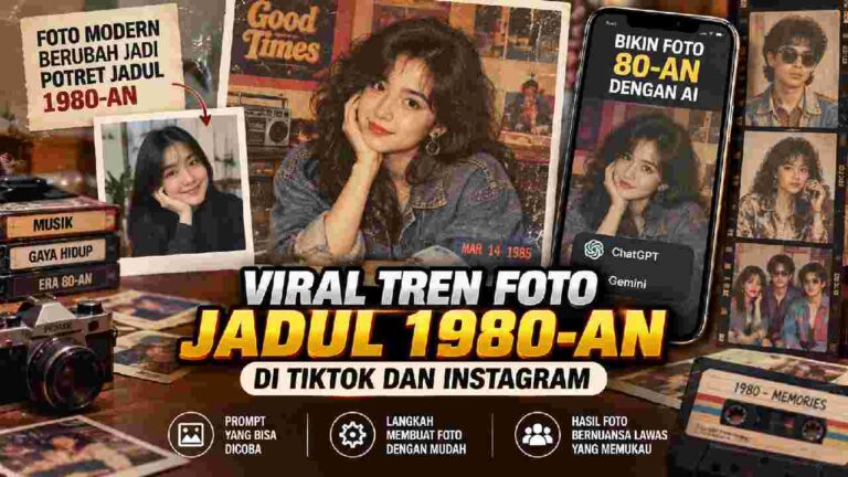 Tren Foto Jadul 1980-an Viral, AI Bikin Potret Modern Terasa Nostalgia