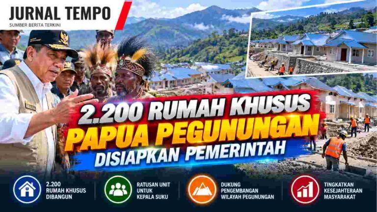 2.200 Rumah Khusus Papua Pegunungan Disiapkan Pemerintah