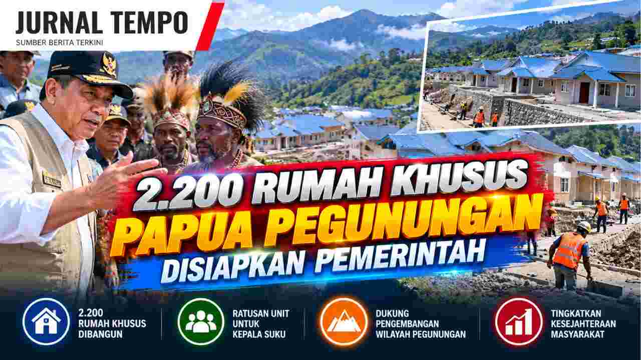 2.200 Rumah Khusus Papua Pegunungan Disiapkan Pemerintah