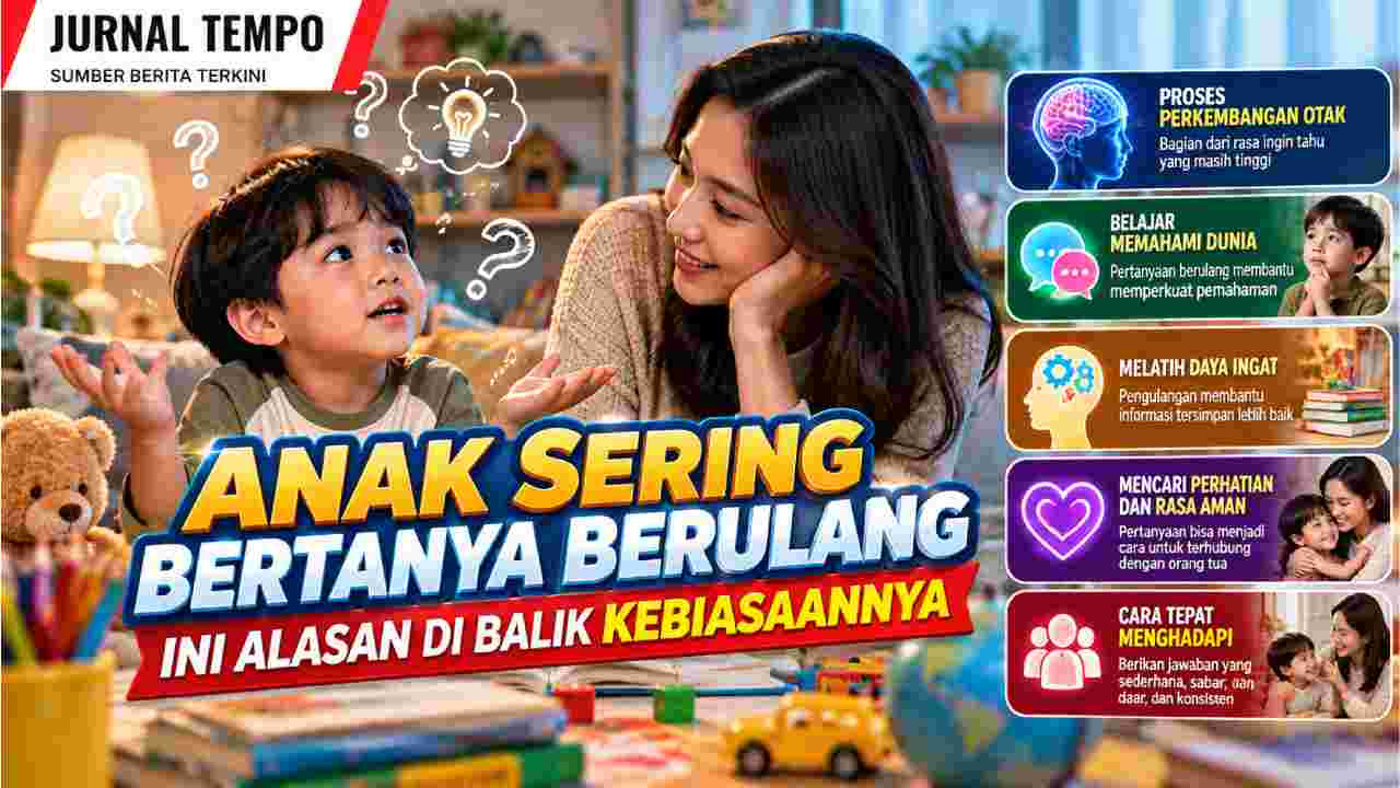 Anak Sering Bertanya Berulang, Ini Alasan di Balik Kebiasaannya