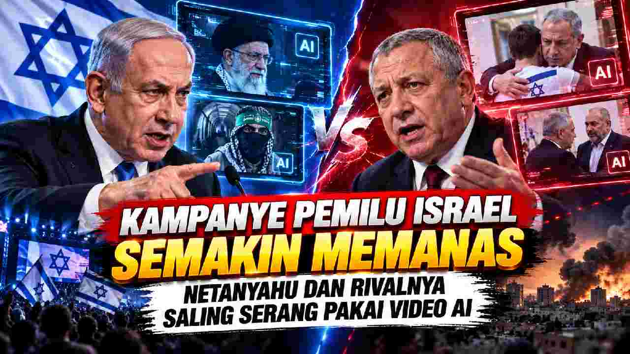Kampanye Pemilu Israel Memanas, Netanyahu dan Eisenkot Saling Serang Lewat Video AI