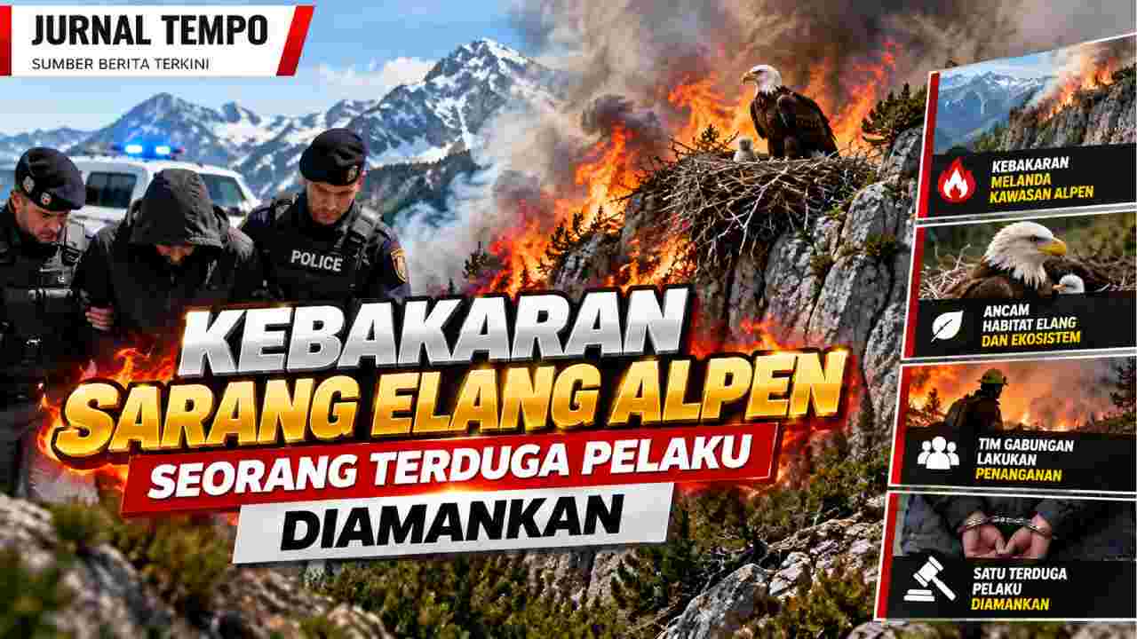 Kebakaran Sarang Elang Alpen, Terduga Pelaku Diamankan