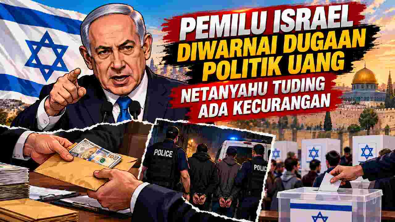 Pemilu Israel Memanas, Netanyahu Soroti Dugaan Politik Uang Jelang Perebutan Suara