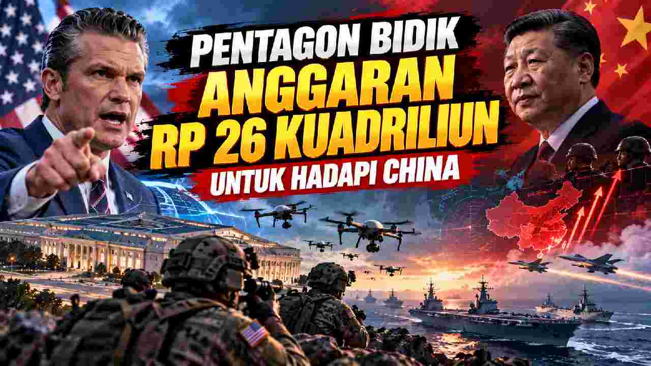 Pentagon Bidik Anggaran Rp26 Kuadriliun, Teknologi China Jadi Tantangan Utama