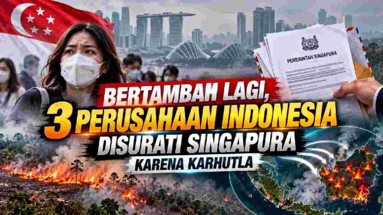 Singapura Perluas Penindakan, Tiga Perusahaan Indonesia Disurati Terkait Karhutla