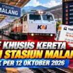 Tarif Khusus Kereta dari Stasiun Malang Naik Mulai 12 Oktober 2026