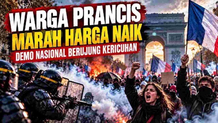 Warga Prancis Marah Harga Naik, Demo Nasional Berujung Kericuhan